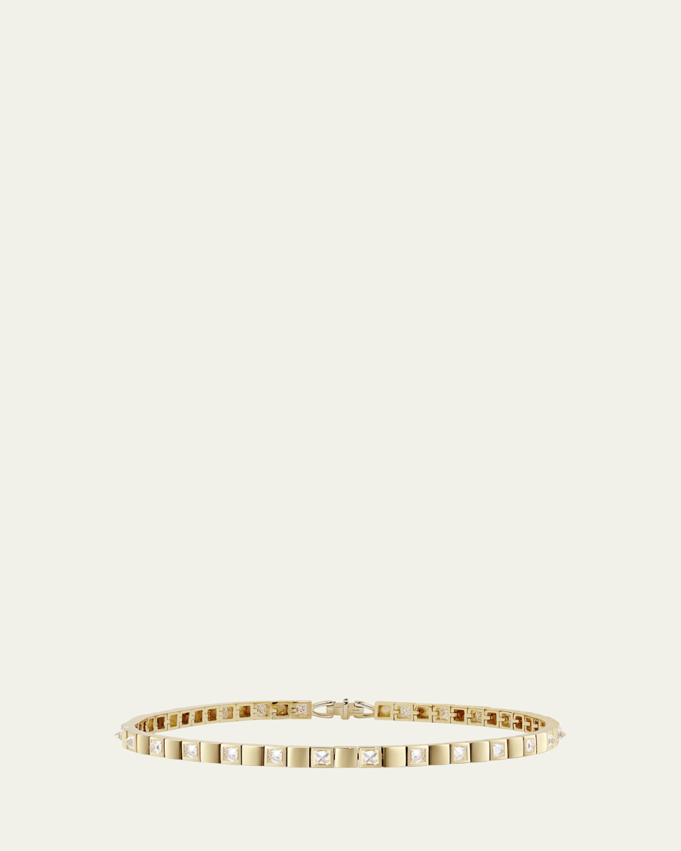 Be Spiked Slim Diamond Tennis Bracelet